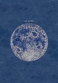 Full Moon Print Poster Vintage Image To Frame In 2021 Vintage Posters Art Poster Prints