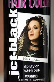 It washes out after a few days, so it would be great for halloween. Spray On Wash Out Black Hair Color Temporary Hairspray Great For Costume Or Halloween Party Stage Play Concert Rave Rave Hair Black Hair Color Kids Hair Color