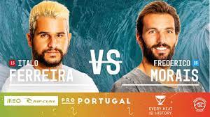 Brazil's italo ferreira and american carissa moore emerged victorious in the first surfing heat at the tokyo games. Italo Ferreira Vs Frederico Morais Round Of 32 Heat 13 Meo Rip Curl Pro Portugal 2019 Youtube