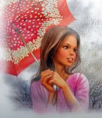 Marcel Marlier Artwork Illustration Umbrella Art Art