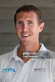 Michael Arms poses before the New Zealand rowing squad announcement... News  Photo