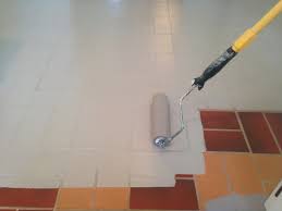 painted kitchen floors during just