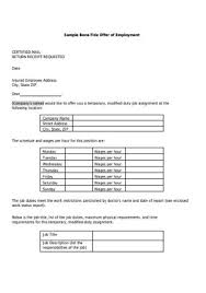 Employment form ohye mcpgroup co. 50 Sample Letters Of Employment In Pdf Ms Word