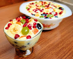 Fruit Custard Recipe Fruit Salad With Custard Sauce Vegecravings Recipe Fruit Custard Custard Recipes Delicious Fruit