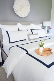 Review Of Boll Branch Sheets White Hotel Bedding With Navy Band Navy Cable Knit Throw Softest Shee Guest Bedroom Decor Farmhouse Bedding Sets Perfect Bedding