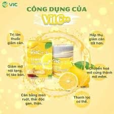Giảm mỡ bụng, detox giảm cân, Viên uống xổ mỡ detox VitC ++ Hộp 14 viên  hiệu quả sau 1 liệu trình