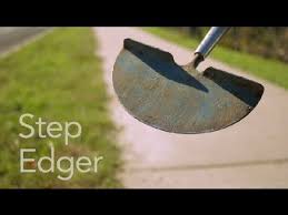 Hand tools provide simple ways to do the work at a low cost when the fence lines are in small areas or only a few spots need clearing. How To Use A Step Edger Garden Tool Guides Youtube