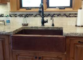 apron front copper sink mountain
