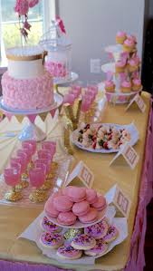Pink And Gold Baby Shower Dessert Table Baby Shower Dessert Table Baby Shower Desserts Shower Desserts