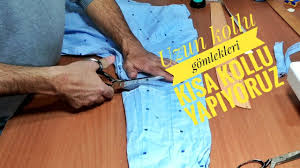 Uzun Kollu Gomlekleri Kisa Kollu Yapiyoruz Dikis Uzun Kollu Gomlek