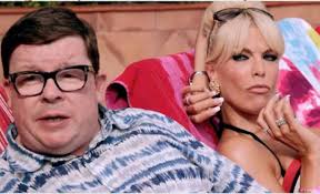 Perry Benson and Hannah Waddingham in Benidorm.