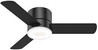 Energy star rated fans come with dc motors and led bulbs. Hunter Minimus Indoor Low Profile Ceiling Fan With Led Light And Remote Control 44 Matte Black In 2021 Ceiling Fan Low Profile Ceiling Fan Ceiling Fan Installation