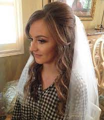 Half Up Half Down Wedding Hairstyles 40 Stylish Ideas For Brides The Right Hairstyles Wedding Hair Down Wedding Hairstyles For Long Hair Wedding Half Updo