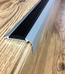 Our solid wood stair nosing comes channelled and grooved to give that seamless finish. Aluminium Silver Stair Nosing For Tread Edges 46x30mm