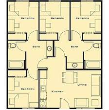 Features of 4 bedroom floor plans. Living On Campus Campus Life University Of Colorado Denver Four Bedroom House Plans 4 Bedroom House Designs 4 Bedroom House Plans