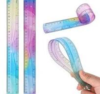 Artrylin 2pcs Flexible Rulers, 12 inch/30 cm Bendable Rulers Soft Plastic  Bendy Ruler Bulk Gradient Colorful Flex Ruler Set with Inches and Metric  for ...