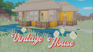 My most recent minecraft project in creative mode. A E S T H E T I C Minecraft Vintage House Tutorial Youtube