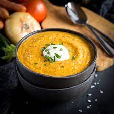 Easy Healthy Roasted Vegetable Soup Recipe Vegetable Soup Recipes Roasted Vegetable Soup Healthy Roasted Vegetables