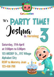 Hello kitty birthday amelie little babies. Copy Of Cocomelon Birthday Invitation 14 Artofit