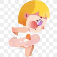 swimming girl short hair short hair girl png และ psd ทรงผมส นผ หญ ง การ ต นสาว การ ต น