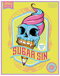 Sindy monica yang kalian cari cari!!! Sugar Sin Logo Sindy Von Sweets Digital Print By Monica Ravenwolf Skull Art Screen Printing Digital Prints