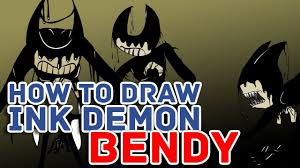 The creator summoned the demon with ink. How To Draw Bendy Ink Demon Batim Speedart Youtube