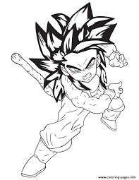 Dragon ball z pictures to color. Dragonball Z Anime Coloring Page Coloring Pages Printable