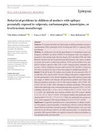 Search a wide range of information from across the web with allinfosearch.com. Pdf Behavioral Problems In Children Of Mothers With Epilepsy Prenatally Exposed To Valproate Carbamazepine Lamotrigine Or Levetiracetam Monotherapy