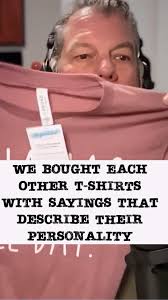 We swapped T-shirts with sayings that SCREAM our personalities! Tricia’s is  NEXT-LEVEL awesome! Click to see the epic reveals! #TShirtChallenge  #PersonalityMatch