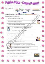 It belongs in a museum. Passive Voice Simple Present Tense Esl Worksheet By Bburcu