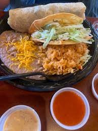 Beef burrito and taco with beans and rice. Filiberto S Mexican Food Phoenix 3220 E Baseline Rd South Mountain Restaurant Reviews Order Online Food Delivery Tripadvisor