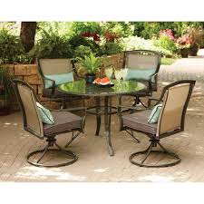 Amazon Com Aqua Glass 5 Piece Patio Dining Set Seats 4 Patio Lawn Garden Patio Dining Set Clearance Patio Furniture Patio Furniture Sets