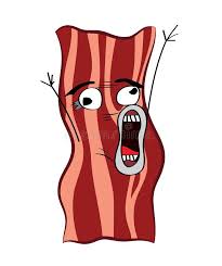 Crazy Internet Meme Illustration Of Bacon Stock Illustration Illustration Of Cartoon Pork 196250082