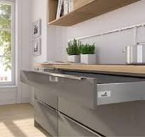 Slab Pantry Cabinets in White Glossy - Kitchen - The Home Depot