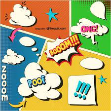 Whether you're an expert or just picking up yo. Download Comic Book Onomatopoeias And Speech Bubbles For Free Vector Free Comic Book Pages Design Comics