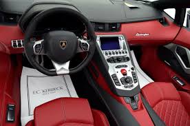 Interior Of The Lamborghini Aventador S Roadster Painted In Grigio Adamas Photo Taken By Fckerbecklamborghini O Roadsters Car Interior Lamborghini Aventador