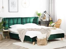 Size king wingback headboards : King Extra Tall Tufted Wingback Headboard In Emerald Green Velvet Furniture Home Living
