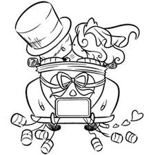Timbro Macchina Con Sposi Retro Big Jpg 500 500 Wedding Coloring Pages Digital Stamps Digi Stamps