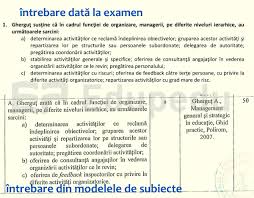 Subiecte si bareme de corectare. CandidaÈii La Examenul De Directori De Ècoli Au Primit O Parte Din IntrebÄrile Èi RÄspunsurile Date La Proba ScrisÄ Cu DouÄ SÄptÄmani Inainte Modelele De Subiecte Au Ajuns Subiecte In Sine