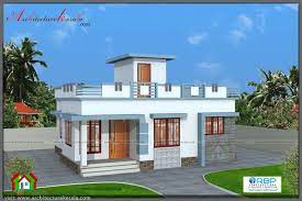 Below 1000 Square Feet House Plan And Elevation For Middle Class Family Two Bedroom House Pl Model House Plan Village House Design Small House Elevation Design