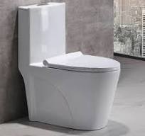 Inodoro Ortonbath One Piece con manija de descarga al lado izquierdo 1.28  Gpf, blanco brillante