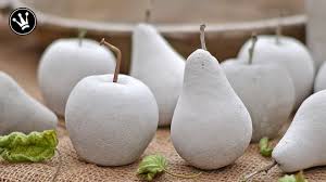 Diy Herbstdeko Selbermachen Fruchte Aus Beton Giessform Aus Silikon Herstellen How To Youtube