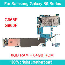 Samsung's galaxy s9 plus is a hardware masterpiece. 100 Original Unlock Motherboard For Samsung Galaxy S9 Plus G965f G960f Install Aos Logic Board With Chip 6gb Ram 64gb Rom Mobile Phone Antenna Aliexpress