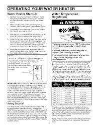 Once a month check the pipe connections, the valves and underneath the unit for any signs of a leak. Whirlpool Es40r123 45d User Manual Water Heater Manuals And Guides 1203723l