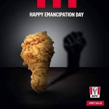 1 a chance for canadians to note the 'harms caused by slavery'. Kfc Issues Apology Over Emancipation Day Posts Loop Cayman Islands
