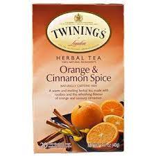 Twinings Herbal Tea Orange Cinnamon Spice Caffeine Free 20 Tea Bags 1 41 Oz 40 G Twinings Tea Herbal Tea Twinings