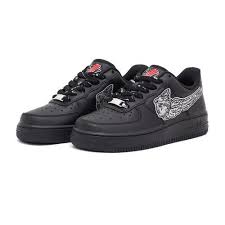 Custom Black And White Air Forces Cherub Air Force 1 Wmns Black Low Custom Sneakers Stillalive Custom Sneakers Addidas Shoes Exclusive Sneakers