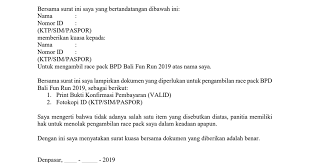 Contoh surat kuasa dalam berbagai keperluan. Surat Kuasa Bpd Bali Fun Run 2019 Pdf Google Drive