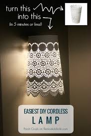 Battery operated picture lights ikea. Remodelaholic Easy Ikea Hack Cordless Wall Lamps From Plant Pots
