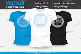Download this psd mockup and use it to present your design. Vector T Shirt Mockup By Vectalex On Creativemarket Shirt Mockup Mockup Free Psd Tshirt Mockup